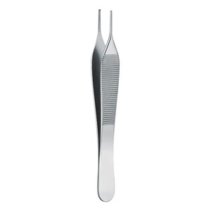 Pince à pansement Adson en acier inoxydable, instrument chirurgical certifié CE, utilisation manuelle, classe I - Product Image 3