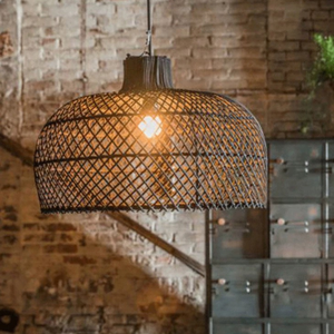 Sustainable <b>Rattan</b> Lampshade Handmade Woven <b>Pendant</b> Light Cover for Eco Home Hotel Light for Cafe Hotel Home Decor - Product Image 3