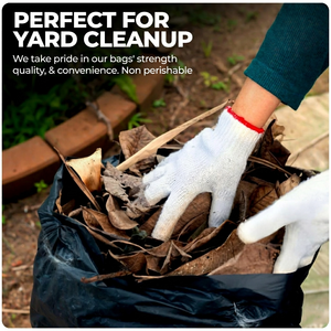 TH GB-006 Commercial Grade 55-60 Gallon Contractor Trash Bags Thickness Black Heavy Duty Garbage Bags 39 x 56 Inch <b>Extra</b> <b>Large</b> - Product Image 6