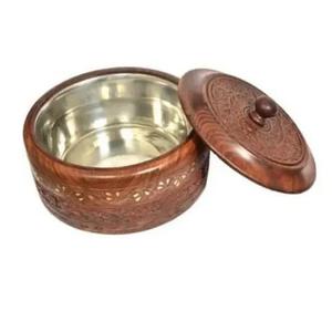 Wooden Chapati <b>Box</b> Chapati <b>Box</b> for Kitchen Wooden Hotpot Roti <b>Box</b> Serving Casserole Set Hotpot for Chapati Roti <b>Decor</b> - Product Image 6
