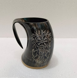 แก้ววัวฮอร์นพร้อมแกะสลักด้วยมือเป็นมิตรกับสิ่งแวดล้อมงานแกะสลักตามสั่งแกะสลักตามธรรมชาติพร้อมขนาดและแกะสลัก - Product Image 6