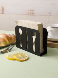 Porta Servilletas Metálico de Estilo Rústico Moderno, Ideal para Cocinas Rústicas, Mesas de Comedor y Elegantes Arreglos de Almacenamiento de Papel - Product Image 4
