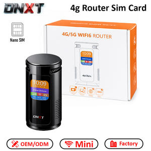 Router <span class=keywords><strong>SIM</strong></span> DNXT 4G WiFi WiFi6 300Mbps, Router con Módem LCD Cat4, Router con <span class=keywords><strong>SIM</strong></span> WAN/LAN, Router WiFi para Oficina - Product Image 1