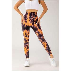 Pantalones de yoga de cintura media con costuras, efecto levantacola, con cordón, ajuste holgado, de secado rápido, para mujer, al por mayor - Product Image 3