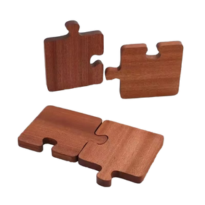 Sous-verres élégants en bois, 4 pièces, qualité supérieure, pour café, table basse, organiseur de tasses à café, au prix le plus bas - Product Image 4