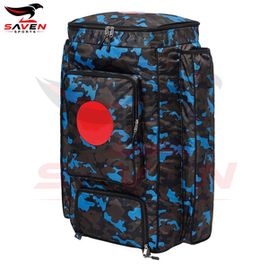 Custom Heavy Duty Wheelie Cricket Kit <b>Bag</b> Large Capacity Waterproof <b>Trolley</b> Equipment <b>Bag</b> with Shoes Pocket for Club Players - Product Image 2