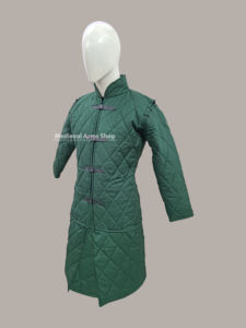 Gambesón Medieval Hecho a Mano, Abrigo Largo con Mangas Completas, Chaqueta Acolchada de Algodón, Armadura de Caballero para Recreación Histórica - Product Image 5