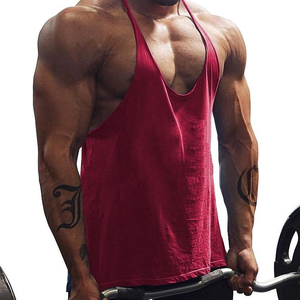 Wholesale Men's Gym Tank Tops Stonewashed Button 100% Cotton Breathable Quick Dry Bulk Supplier Factory Production International - Product Image 1