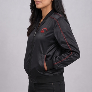 Veste en satin de qualité supérieure avec tissu doux et lisse, design élégant, coutures de qualité, coupe confortable, vêtement décontracté, veste en satin - Product Image 6