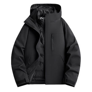 Chaqueta de Trabajo Impermeable y Transpirable para Hombre/Mujer, Color Sólido, Gruesa y Cálida, Uniforme Corporativo Personalizable - Product Image 4