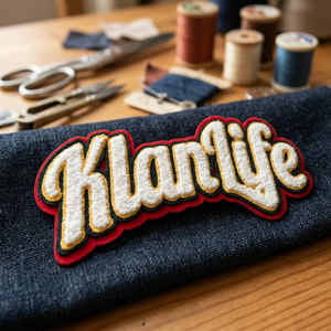 Patchs brodés thermocollants en chenille avec logo 3D et grandes lettres, haute qualité, tendance - Product Image 1