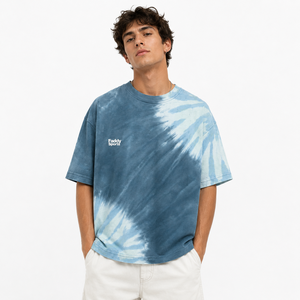 Wholesale High Quality 100% Cotton Custom Logo Men Oversized Tie Dye T Shirt Streetwear Vintage Acid Wash Unisex Summer <b>Tee</b> - Product Image 1