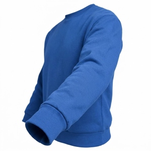 New Streetwear Style Solid Color <b>Mens</b> <b>Pullover</b> Sweatshirt Winter Warm Long Sleeve Loose Fit Casual Wear Crew Neck Fleece Fabric - Product Image 5
