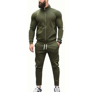 Ensemble de survêtement décontracté 2 pièces pour homme avec logo personnalisé, capuche, fermeture éclair, réfléchissant 3M, 100 % coton - Product Image 3