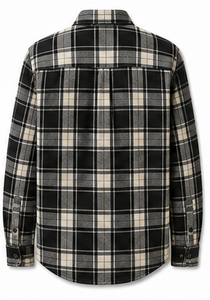 เสื้อเชิ้ตแขนยาวลำลองสำหรับผู้ชาย คอปกพับได้ แขนยาวเต็มตัว ผ้าฝ้าย - Product Image 2
