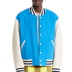 Wholesale Custom Logo High Quality Blank Varsity <b>Jackets</b> Designer Chenille Embroidered Letterman Custom Varsity <b>Jacket</b> For <b>Men</b> - Product Image 1