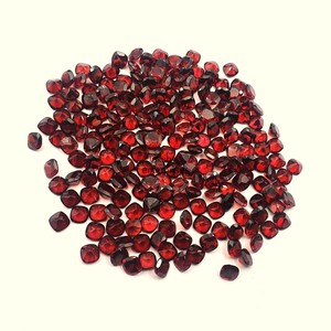 Natural Red <b>Garnet</b> Cushion Cut Faceted Calibrated Gemstones Loose Stones Wholesale Bulk For Jewelry Making Indian Supplier - Product Image 6