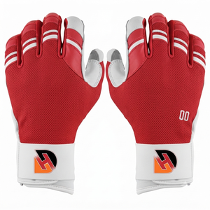 Professional Baseball Batting Gloves with High Performance Non Slip Grip Soft Leather Palm Moisture Wicking Fabric Secure Wrist - Product Image 1