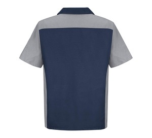 Chemises de travail pour hommes en coton coupe-vent certifiées CE, personnalisables avec broderie, uniformes durables pour le personnel de l'hôtellerie - Product Image 2