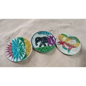 Brûleur d'huiles essentielles en pierre ollaire naturelle artisanale, motif floral yoga, porte-encens en pierre sculptée, chauffe-cire, décoration d'intérieur - Product Image 5