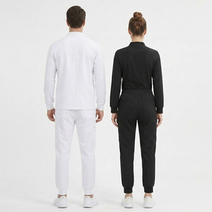 Medical Scrubs 2 Piece Set Unisex \ Surgical Tracksuit <b>Nursing</b> Doctor's \ Stand Collar-Neck Scrub Shirt & Jogger <b>Trouser</b> - Product Image 3