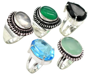 Mixed Gemstones <b>Ring</b> Lot / Bulk <b>rings</b> /Handmade Jewelry / Wholesale <b>Ring</b> / Mixed <b>Sizes</b> and <b>Adjustable</b> - Product Image 2