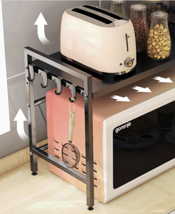 Vietnam 2 Tier Expandable <b>Microwave</b> Oven Shelf Rack Kitchen Countertop <b>Storage</b> Organizer Shelf - Product Image 2