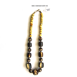 Bohemian Geometric Bone <b>Beaded</b> <b>Necklace</b> With Natural Stone Accents Unisex Strand Jewelry Wedding Party at Best Price - Product Image 2
