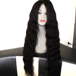 Stunning <b>deep</b> <b>wave</b> 34 inch hd lace frontal raw vietnamese <b>wig</b> 1b delivers defined curls, transparent lace blend, rich color - Product Image 1