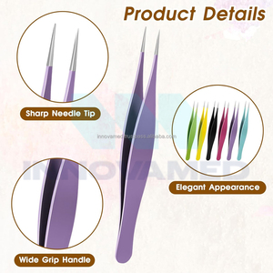 แหนบปลายแหลมทำจากสแตนเลสออกแบบโลโก้ได้ตามต้องการ - Product Image 3