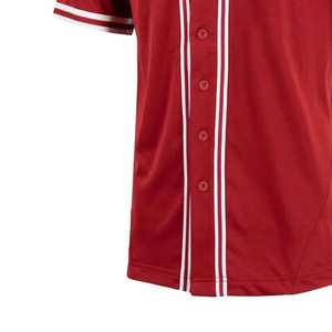 Chemise de baseball légère pour hommes, maillot de baseball à séchage rapide, style boutonné, couleurs unies simples. - Product Image 4
