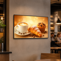 Écran tactile mural de 55 pouces, affichage numérique Android, écran LCD publicitaire