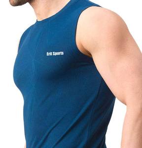 Débardeur en coton tricoté uni respirant et décontracté pour homme - Product Image 3