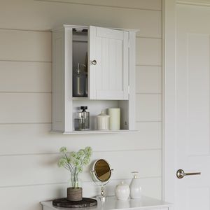 Moderno Armadietto da Bagno Bianco in PVC e MDF con Mensola a Muro per Lavanderia - Product Image 1