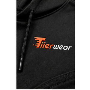 Sweat-shirt à capuche sans manches pour homme Tiierwear, en molleton de coton, décontracté, avec poche, logo sur le devant, coupe classique, pour l'automne - Product Image 5