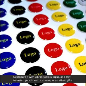 สติกเกอร์โดม 3 มิติ ใสเหมือนคริสตัล ออกแบบมาเพื่อการสร้างแบรนด์ที่ทนทาน กันน้ำ และป้องกันรอยขีดข่วน - Product Image 4