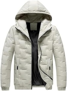 Chaqueta de Invierno para Hombre, Ligera, con Cuello Alto, Resistente al Viento, Transpirable, Ecológica, Informal, de Calle, con Revestimiento de Lona de Alta Calidad - Product Image 5