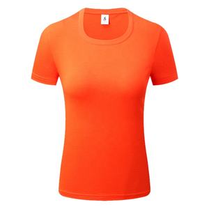 2025 Logo personnalisé impression blanc t-shirt blanc noir basique haut d'été de haute qualité O cou S manches femmes coton plaine t-shirts - Product Image 3