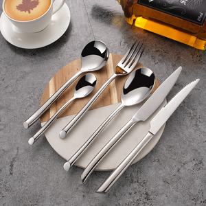 Juego de cubiertos de mango largo y delgado duradero de la mejor calidad para cubiertos de banquete de Buffet, cubiertos de decoración para comer, superventas - Product Image 4