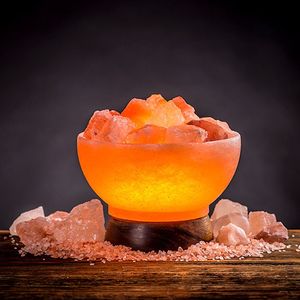 Hermosa Lámpara de Sal Rosa del Himalaya, Luz de Cristal Natural, Pieza Decorativa Portátil Hecha a Mano, Ionizador Natural Purificador de Aire - Product Image 5