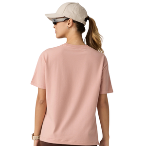 <b>Light</b> Pink Womens Relaxed Fit Crew <b>Neck</b> T Shirt Breathable Short Sleeve Workout Tee for Gym Running Yoga Fitness Training - Product Image 2
