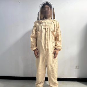 Combinaison d'apiculteur blanche, protection intégrale, voile amovible, respirante, coupe ample, vêtement de sécurité en polyester pour usine/atelier - Product Image 3