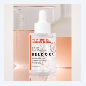 เซรั่มบำรุงผิวหน้าเกาหลี K-Beauty Beldora V Nine Intensive Toning Serum ผลิตในเกาหลี 30 มล. ผลิตภัณฑ์ดูแลผิวสำหรับทุกเพศ - Product Image 3