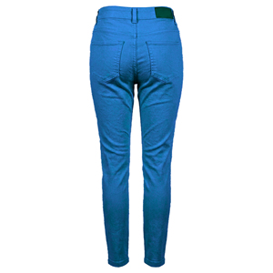 Vaqueros casuales de mujer de tiro medio, de cinco bolsillos, de pierna recta, teñidos, lavables, transpirables, de longitud completa, 6.93 oz, para primavera y verano. - Product Image 2