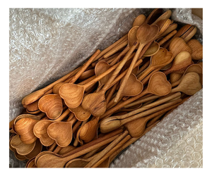 Natural Wood Coffee <b>Spoon</b> Set Vintage Design OEM Private Label Factory Direct - Product Image 1