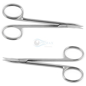 Ciseaux ophtalmiques Stevens Tenotomy, lames droites standard à pointes arrondies, en acier inoxydable, réutilisables, de haute qualité - Product Image 4