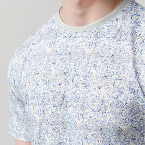 T-shirt décontracté pour homme imprimé intégral, 100 % coton épais, streetwear, manches courtes, col rond – Fournisseur de vêtements - Product Image 2