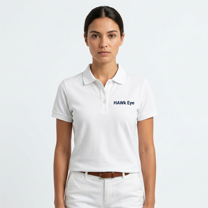 T-shirt respirant grande taille pour femme à manches courtes, avec logo brodé personnalisé, en tissu piqué de coton, anti-plis, pour le fitness - Product Image 4