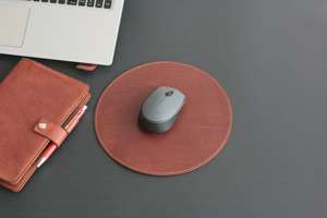 Ultra Thin Leather <b>Mouse</b> <b>Pad</b> 2mm Thickness Desk Mat Lightweight Portable Surface For Business Travel Office LMPD-0035 - Product Image 4
