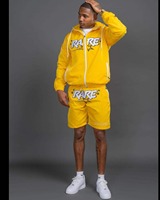 Ensembles coupe-vent courts avec logo brodé personnalisé Ensemble coupe-vent et short en nylon pour homme Ensemble coupe-vent et survêtement pour homme
